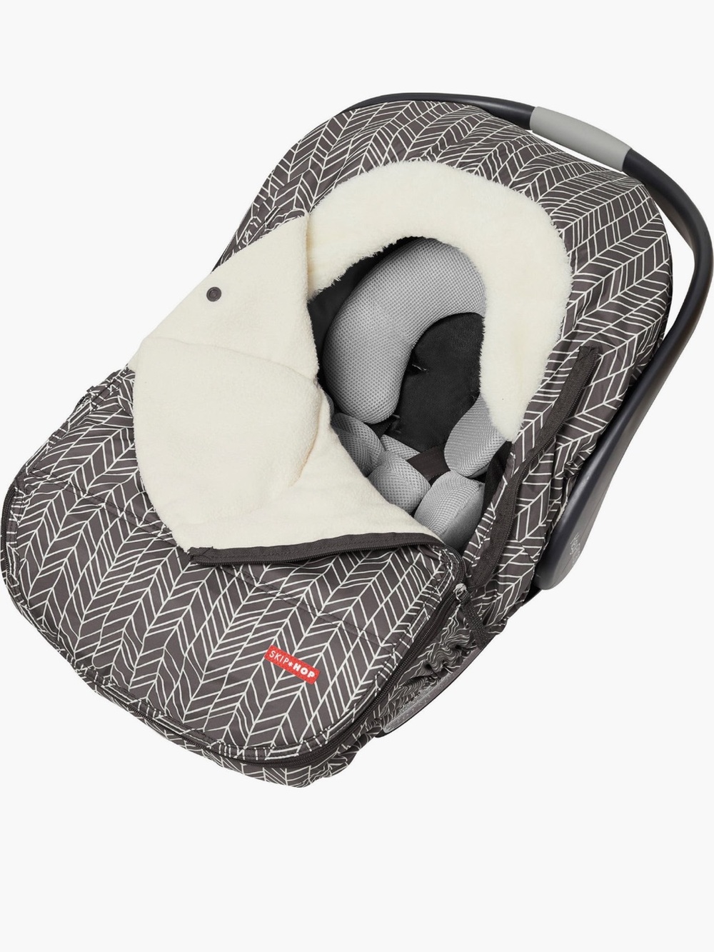 Skip Hop Cozy Car Seat Cover with Chevron Pattern unisex